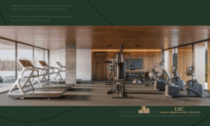 Academia de alta performance equipada com aparelhos de última geração e vista externa no Meraki Sunset.