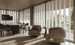 Coworking e mesa de reuniões corporativas para nômades digitais