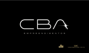 Logotipo da Construtora CBA responsável pelas obras do condomínio Puerto Madero Jurerê.